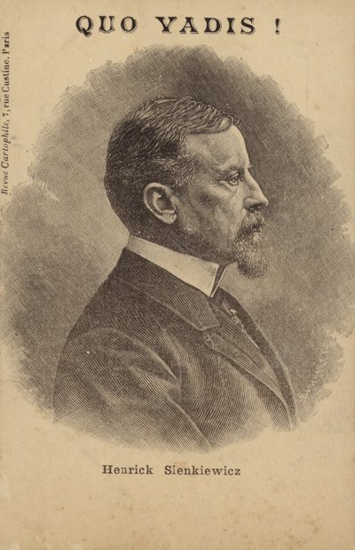 Henryk Sienkiewicz (1846-1916), polský novinář a spisovatel (litografie) od French School