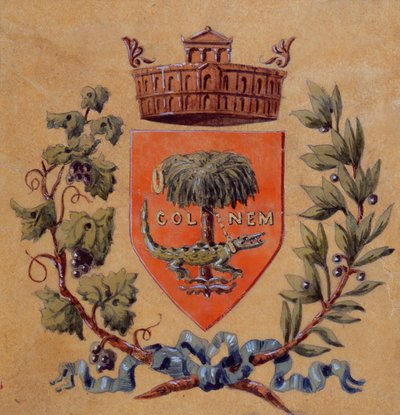 Heraldické znaky města Nimes od French School