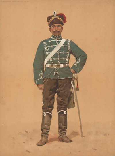Hesenská husarská Regt č. 13 od French School