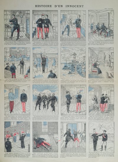 Histoire dun Innocent, ilustrovaná historie Dreyfusovy aféry od French School