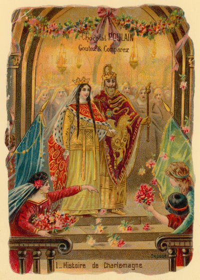 Historie Karla Velikého, zakladatele karolínské říše (asi 742-814) od French School