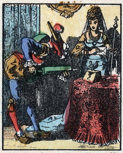 Historie Dr. Pulcinella (Polichinelle). Dřevoryt Imaging Pellerin - Epinal, sd. Konec 19. století. od French School