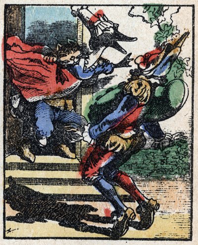 Historie Dr. Pulcinella (Polichinelle). Dřevoryt Imaging Pellerin - Epinal, sd. Konec 19. století. od French School
