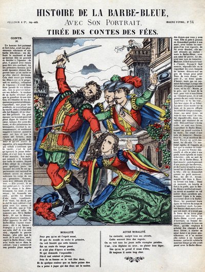 Historie Modrovouse, obraz páteře 19. století od French School