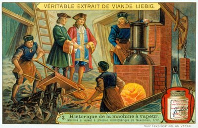 Historie parního stroje: Atmosférický parní stroj Newcomen od French School