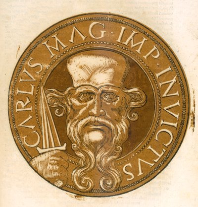Císař Svaté říše římské Karel Veliký od French School