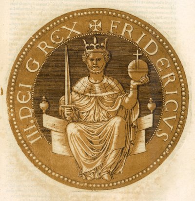 Rakouský císař Svaté říše římské Fridrich II od French School