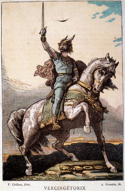 Vercingetorix na koni od French School