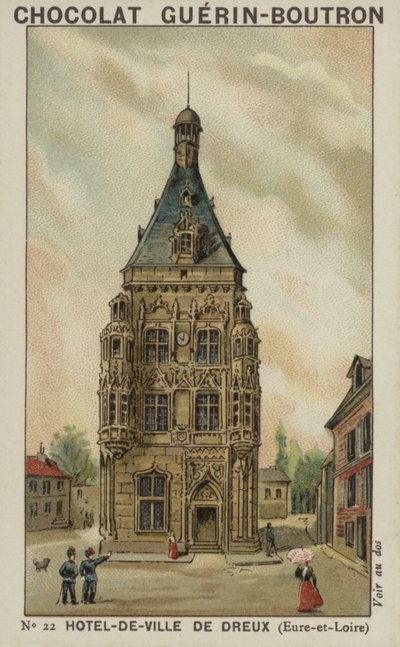 Radnice v Dreux, Eure-et-Loire od French School