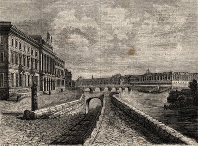 Hotel de la Monnaie - Rytina do „“fyzických, občanských a morálních dějin Paříže: od nejstarších historických dob až po současnost“ od Jacquese Antoine Dulaure od French School