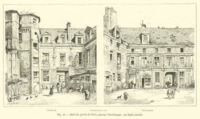 Hotel du prevot de Paris, pasáž Charlemagne, rue Saint-Antoine od French School