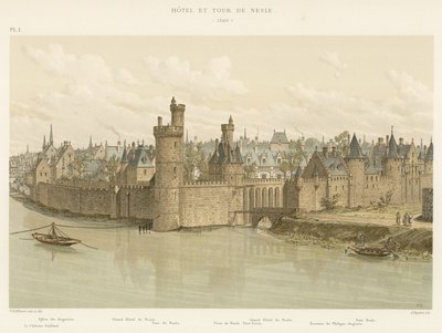 Hotel a věž Nesle, 1380 od French School