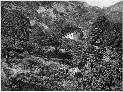 Dům banditů v Pentica na Korsice. od French School