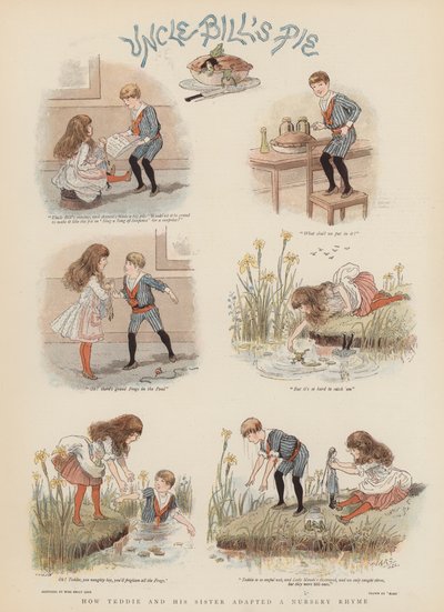 Jak Teddie a jeho sestra adaptovali říkanku (chromolitho) od French School