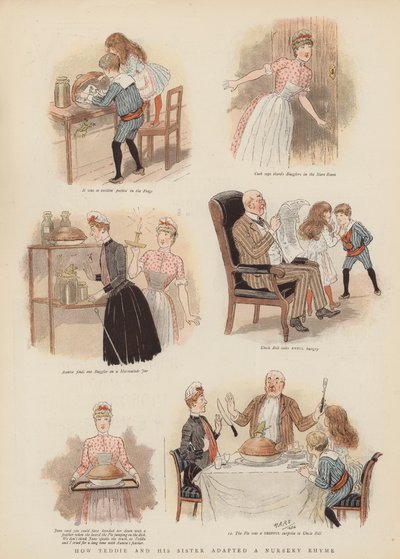 Jak Teddie a jeho sestra adaptovali říkanku (chromolitho) od French School