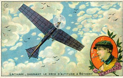 Hubert Latham vyhrál nadmořskou výšku na leteckém setkání Reims-Betheny od French School