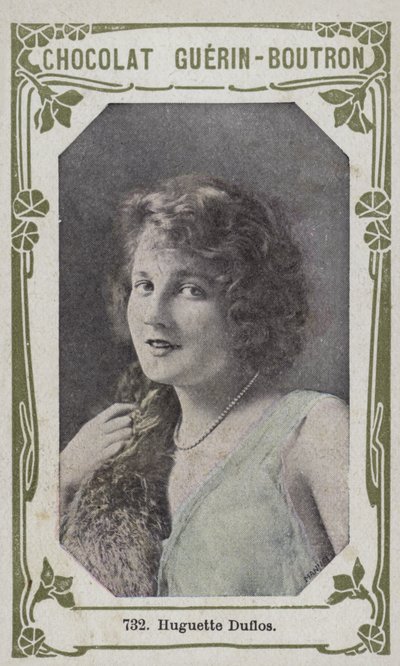 Huguette Duflos (barevné foto) od French School