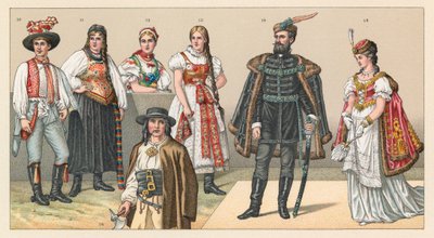 Kostýmy Maďarska a Chorvatska od French School