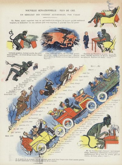 Ilustrace pro Le Rire (barevné lito) od French School