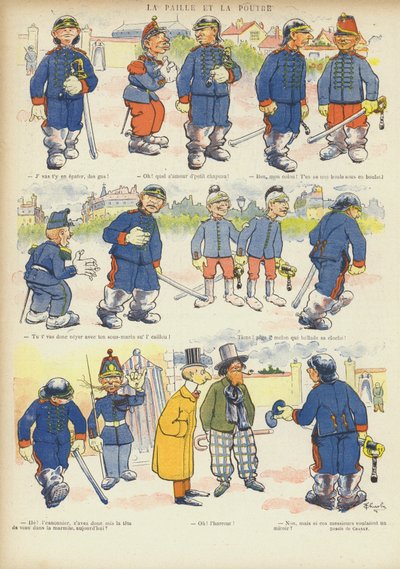 Ilustrace pro Le Rire (barevné lito) od French School