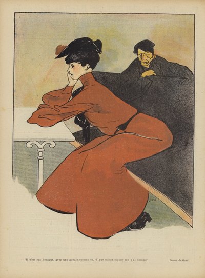 Ilustrace pro Le Rire (barevné lito) od French School