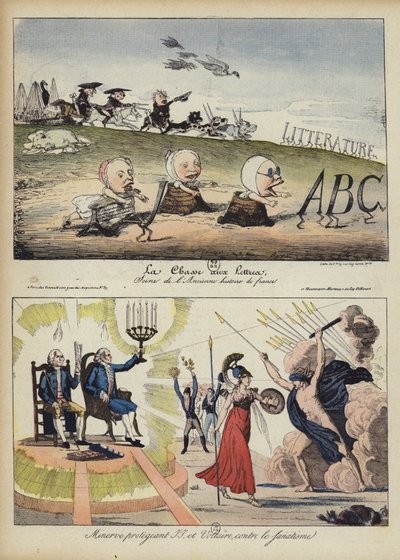 Ilustrace pro Le Rire (barevné lito) od French School