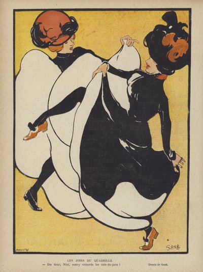 Ilustrace pro Le Rire (barevné lito) od French School