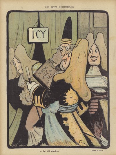 Ilustrace pro Le Rire (barevné lito) od French School