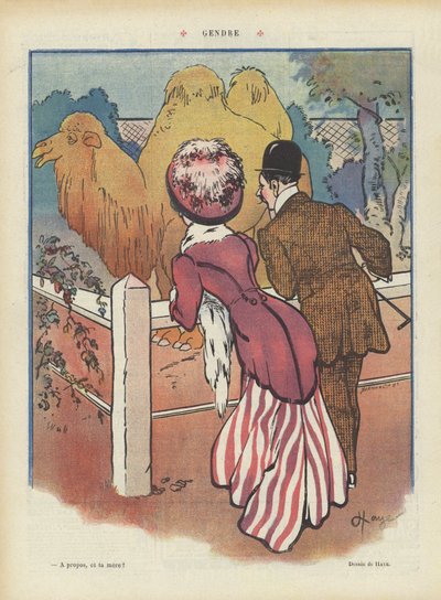 Ilustrace pro Le Rire (barevné lito) od French School