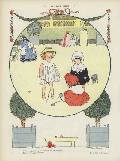 Ilustrace pro Le Rire (barevné lito) od French School