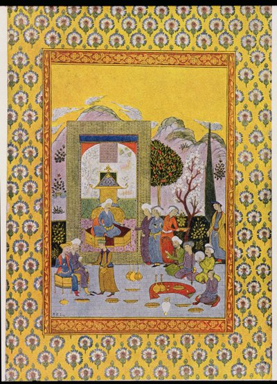 Ilustrace pro The Arabian Nights, 1895 (barevná rytina) od French School