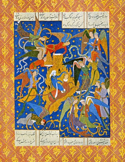 Ilustrace pro The Arabian Nights, 1895 (barevná rytina) od French School