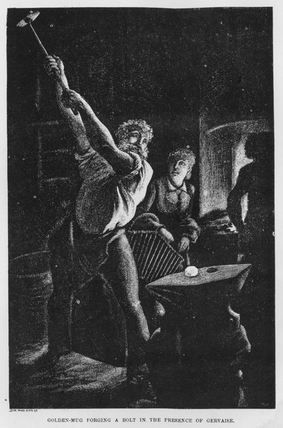 Ilustrace pro The Assommoir, A Realistic Novel, Emile Zola (rytina) od French School