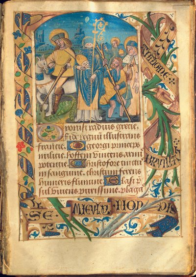 Ilustrace z "Knihy hodin, použití Říma", c.1480 od French School