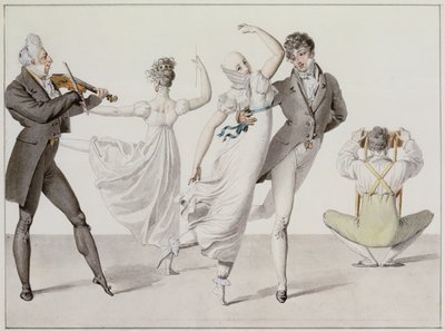Ilustrace z "Le Bon Genre", c.1810 od French School