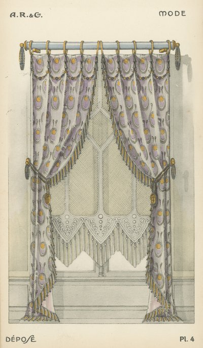 Ilustrace z produktového katalogu interiérového designu od A R & Cie, Francie od French School