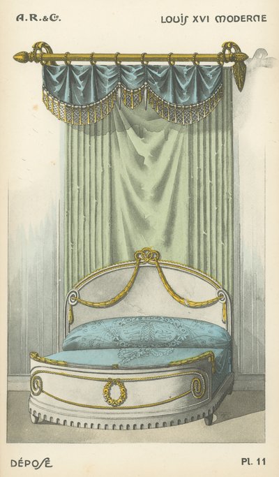 Ilustrace z produktového katalogu interiérového designu od A R & Cie, Francie od French School