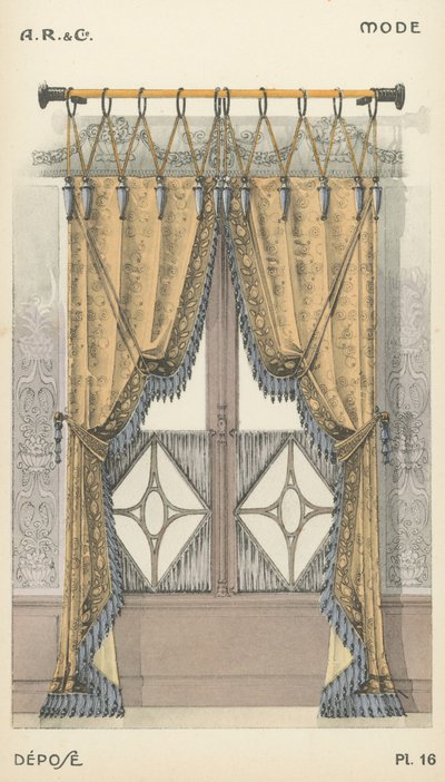 Ilustrace z produktového katalogu interiérového designu od A R & Cie, Francie od French School