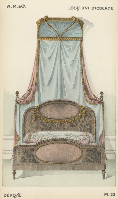 Ilustrace z produktového katalogu interiérového designu od A R & Cie, Francie od French School