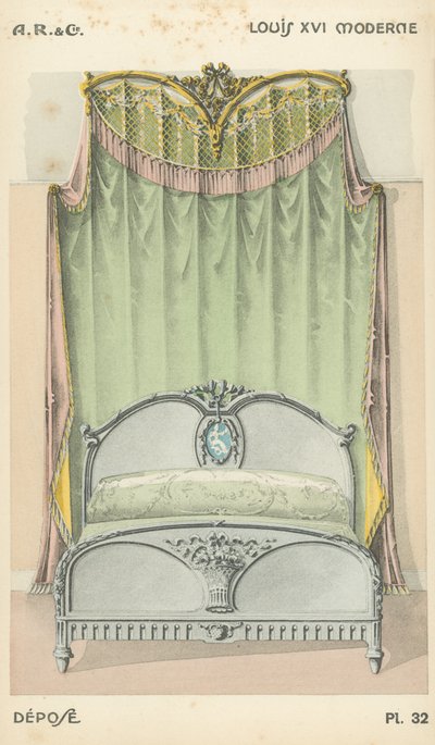 Ilustrace z produktového katalogu interiérového designu od A R & Cie, Francie od French School