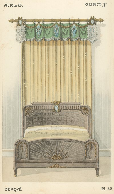 Ilustrace z produktového katalogu interiérového designu od A R & Cie, Francie od French School