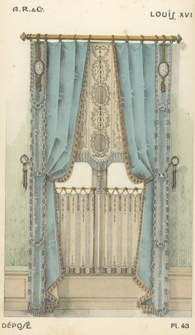 Ilustrace z produktového katalogu interiérového designu od A R & Cie, Francie od French School
