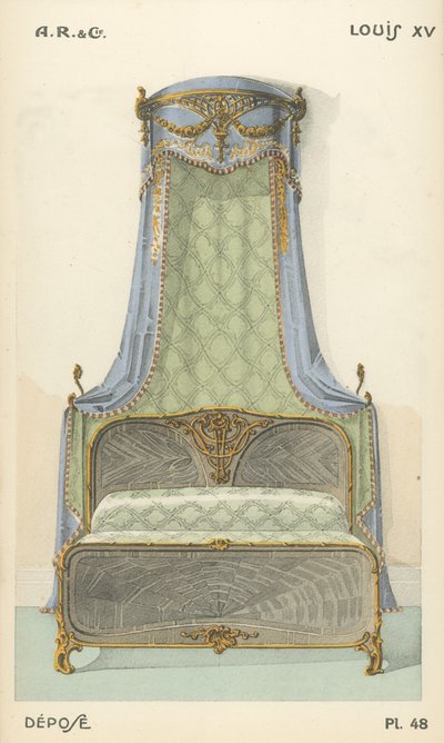 Ilustrace z produktového katalogu interiérového designu od A R & Cie, Francie od French School