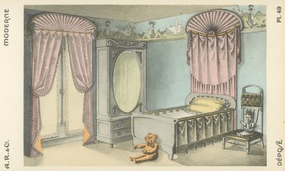 Ilustrace z produktového katalogu interiérového designu od A R & Cie, Francie od French School