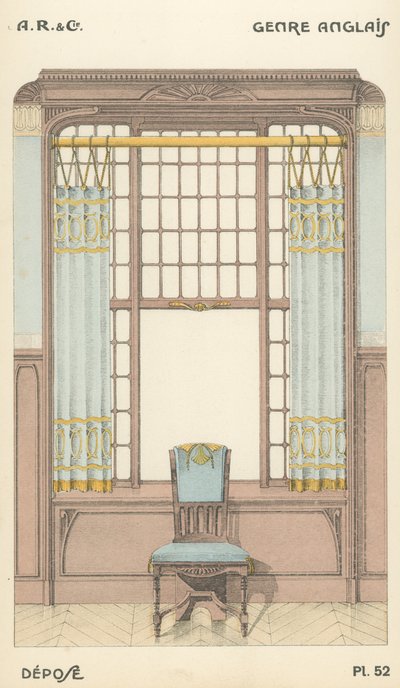 Ilustrace z produktového katalogu interiérového designu od A R & Cie, Francie od French School