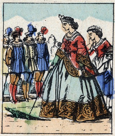 Ilustrace pohádky Charlese Perraulta „Popelka aneb Skleněný střevíček“. Dřevoryt Imaging Pellerin - Epinal, sd. Konec 19. století. od French School