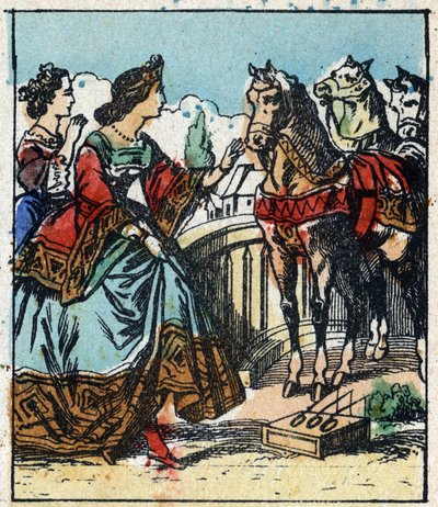 Ilustrace pohádky Charlese Perraulta „Popelka aneb Skleněný střevíček“. Dřevoryt Imaging Pellerin - Epinal, sd. Konec 19. století. od French School