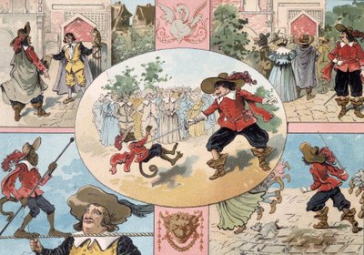 Ilustrace Cyrano de Bergerac, ilustrace románu Cyrano de Bergerac: „Ostatní svět od French School