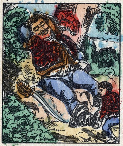 Ilustrace příběhu „Le petit poucet“ od Charlese Perraulta. Dřevoryt Imaging Pellerin - Epinal, sd. Konec 19. století. od French School
