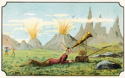 Ilustrace knihy "Voyage dans la lune avant 1900" od A. de Ville-d